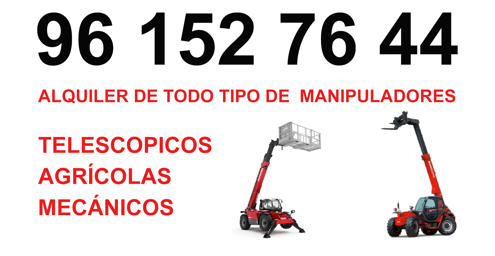 Alquiler Manipuladores telescópicos Aielo De Malferit